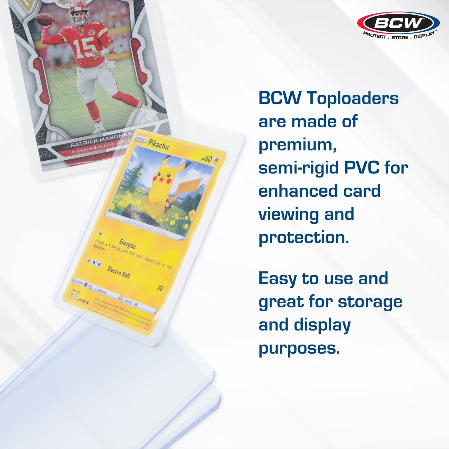 BCW 3x4 Topload Card Holder - Standard Pack of 25